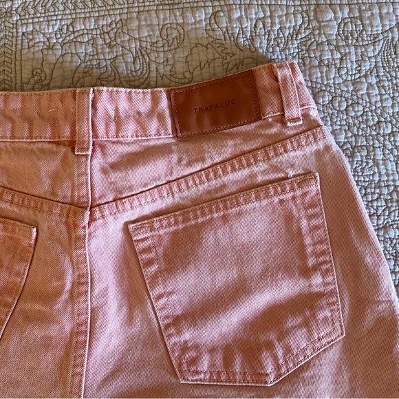 Pink Zara high rise mom jean shorts - Picture 3 of 7